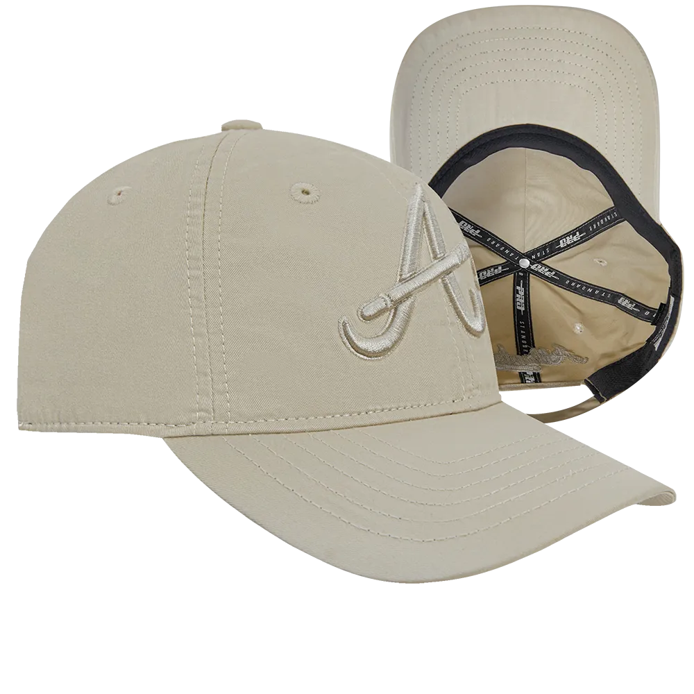 MLB ATLANTA BRAVES NEUTRAL MEN'S DAD HAT (TAUPE)