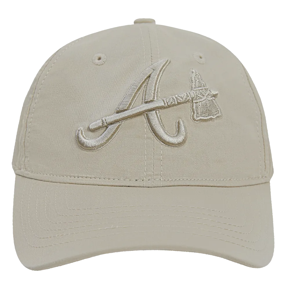 MLB ATLANTA BRAVES NEUTRAL MEN'S DAD HAT (TAUPE)