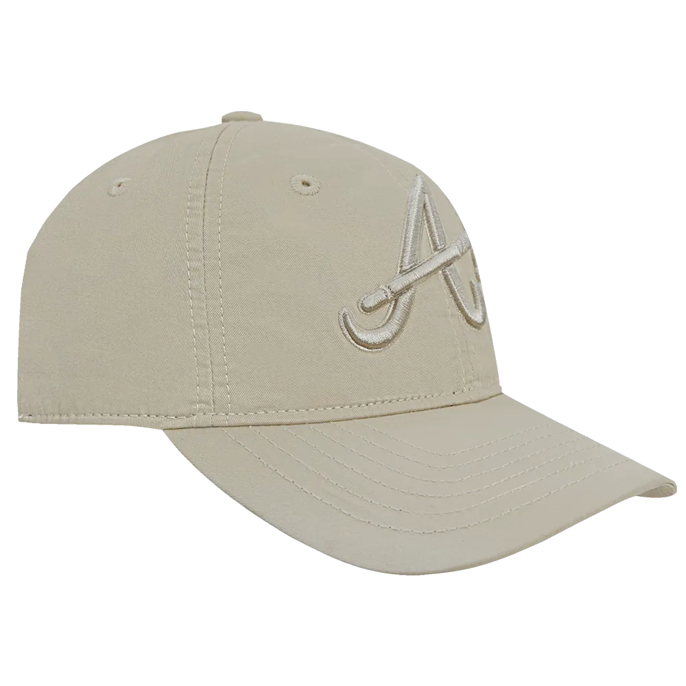 MLB ATLANTA BRAVES NEUTRAL MEN'S DAD HAT (TAUPE)