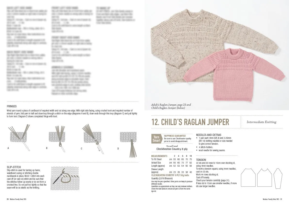 Modern Family Knits Knitting Book 363