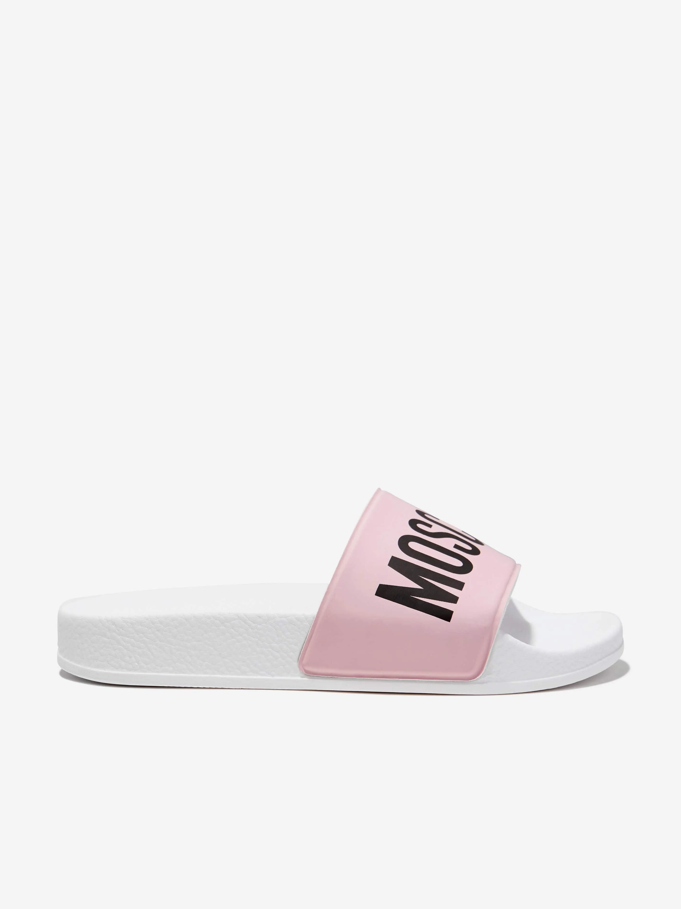 Moschino Kids Maxi Logo Sliders in Pink