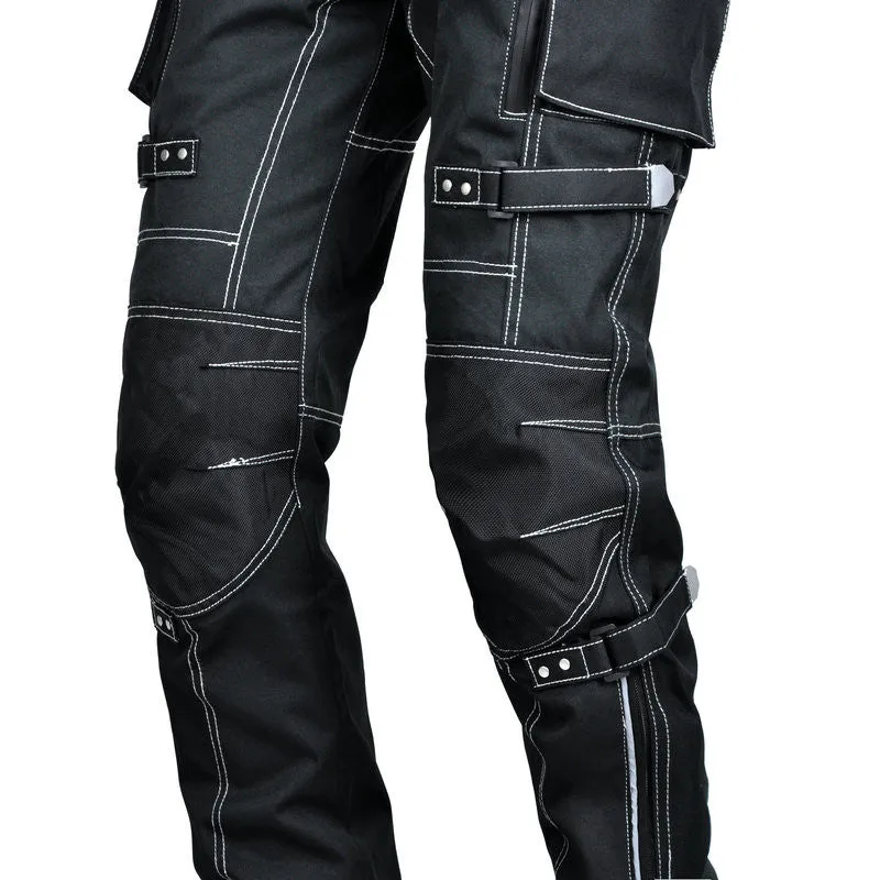 Motorcycle Riding Pants with Reflective Tape, Adjustable Size, Waterproof