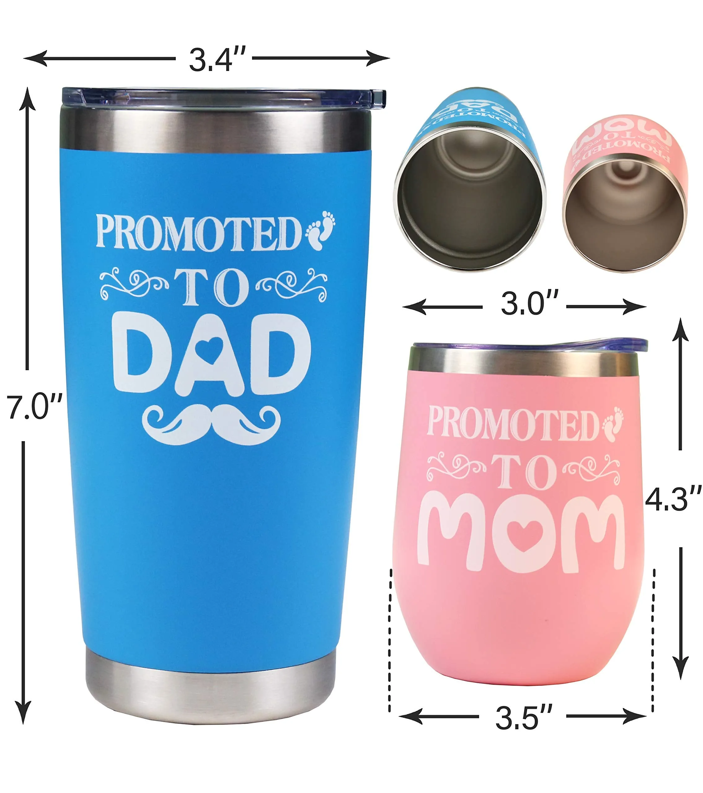 New Parents Gifts for Couples,Promoted to Dad,New Mom and Dad Gifts,Promoted to Mom