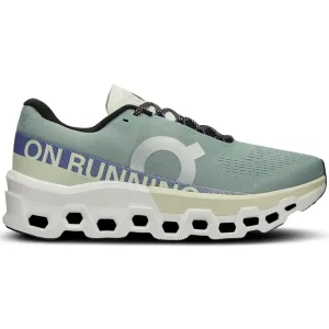 On Men's Cloudmonster 2 Running Shoes Mineral / Aloe