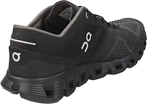 On Running Mens Cloud X Textile Synthetic Black Asphalt Trainers 11 US