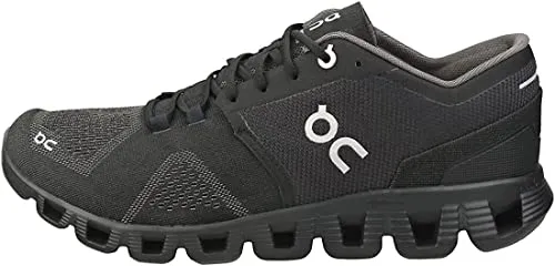 On Running Mens Cloud X Textile Synthetic Black Asphalt Trainers 11 US