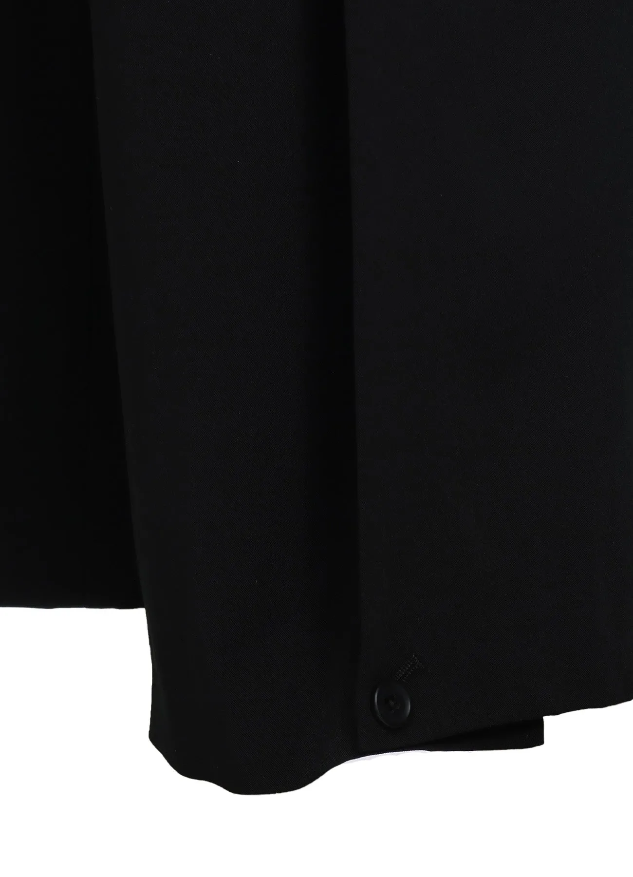 PE/RAYON GABARDINE STRETCH 2 TUCK TAPERED WIDE PANTS WITH A BUTTON SLIT AT THE HEM