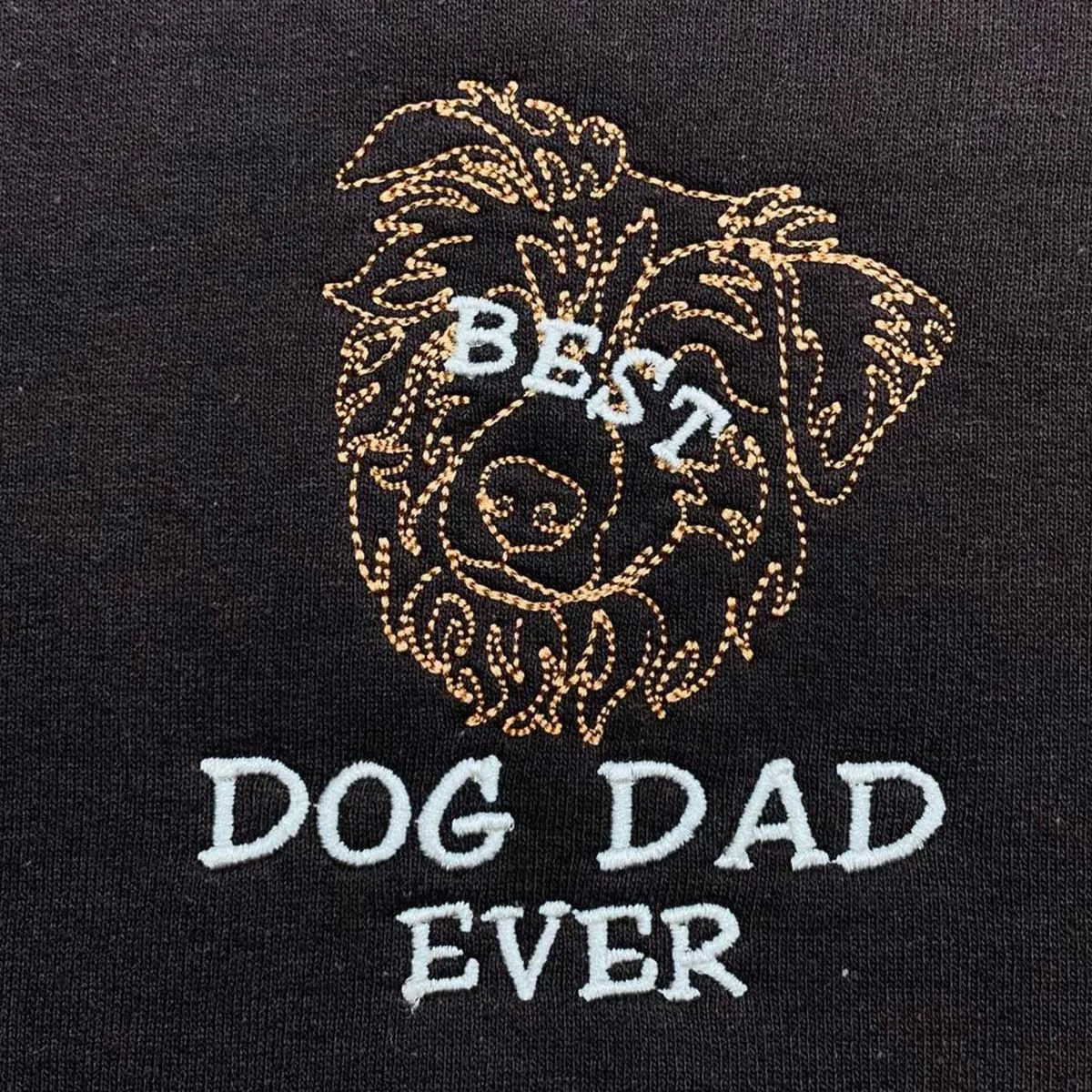 Personalized Best Australian Shepherd Dog Dad Ever Embroidered Polo Shirt, Custom Polo Shirt with Dog Name