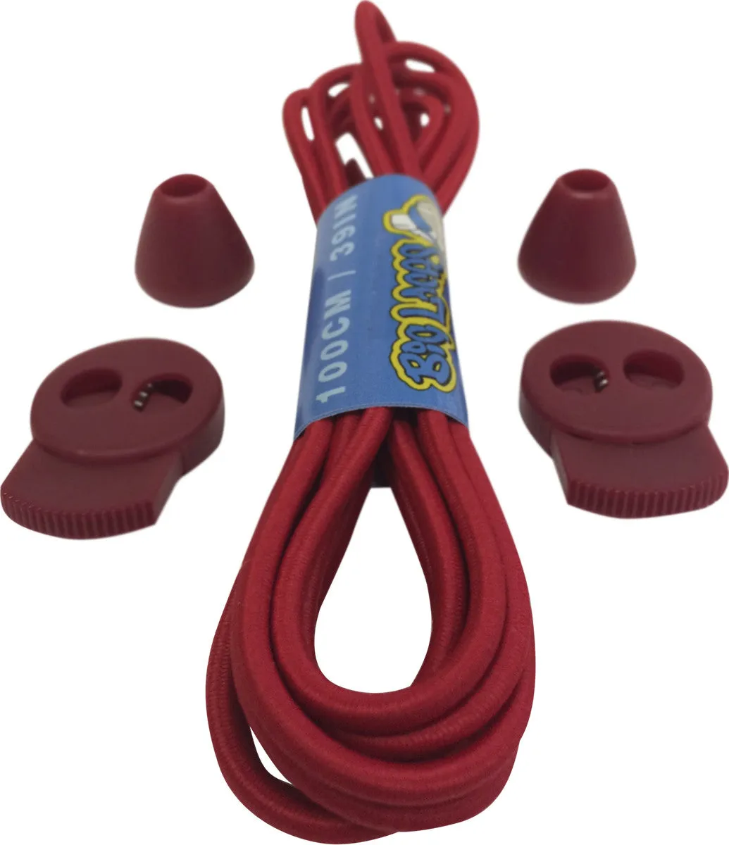 Red Lockable Laces - 3mm wide