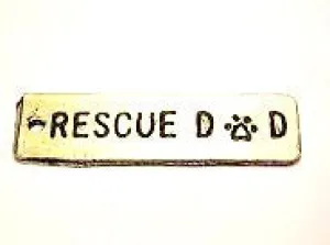 Rescue Dad Genuine American Pewter Charm