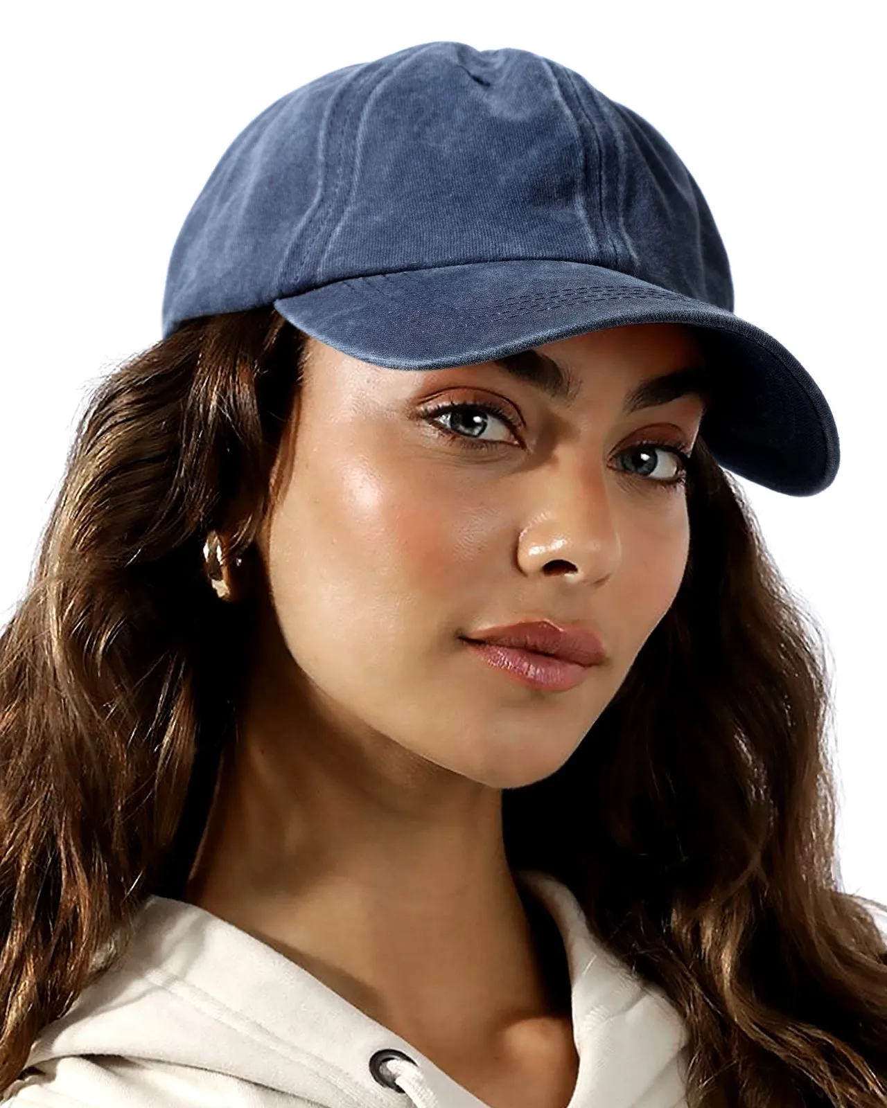 Satin Lined Baseball Cap Unisex Versatile Vintage Dad Hat