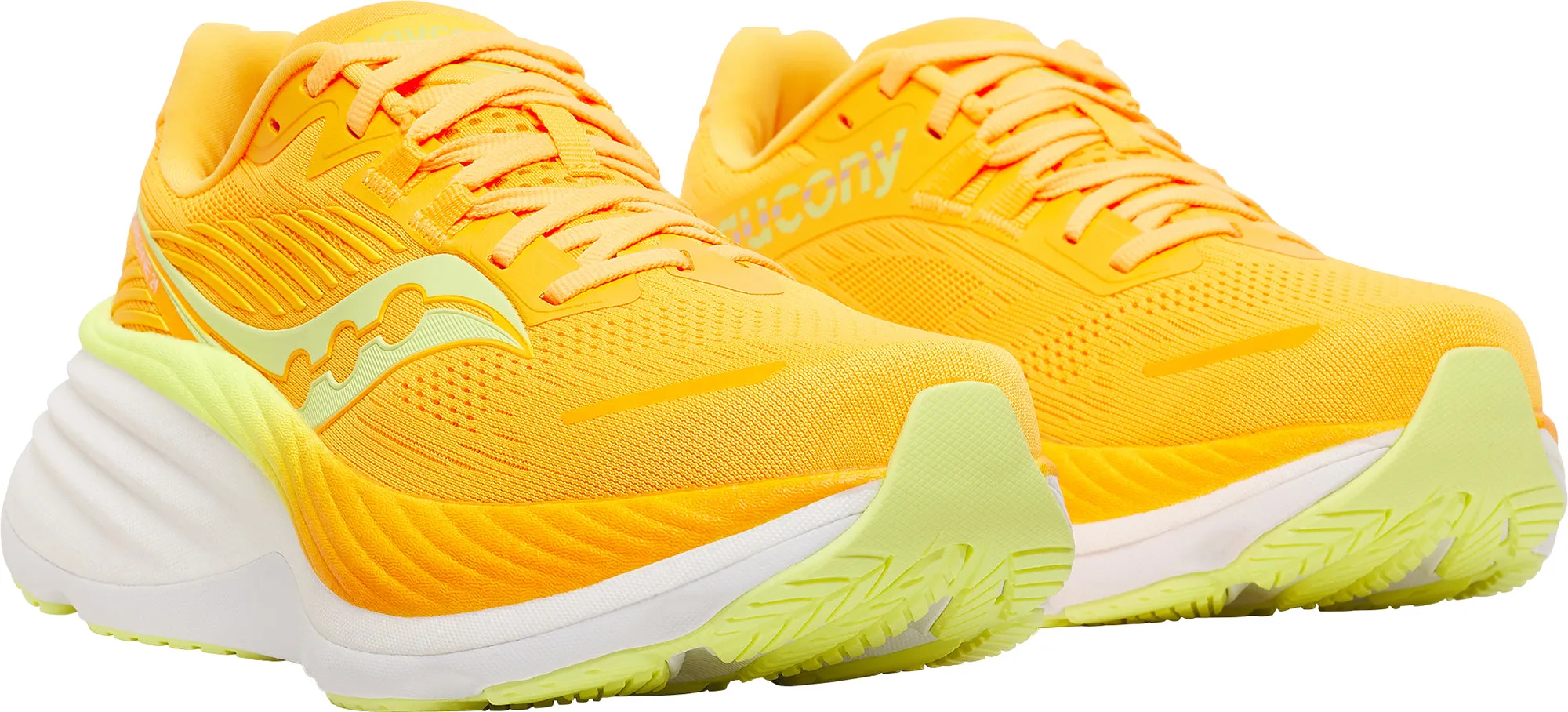 Saucony Hurricane 24 Womens Running Shoes - Yellow