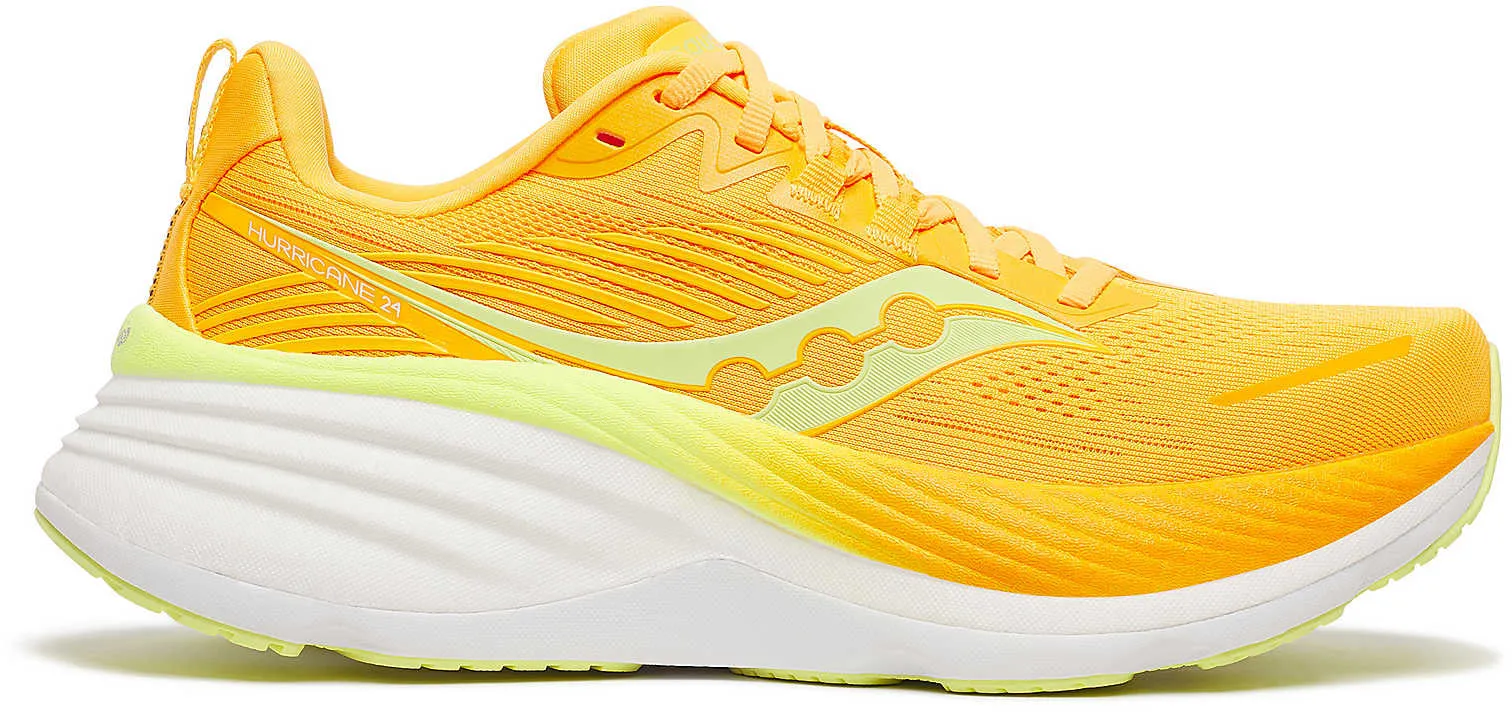 Saucony Hurricane 24 Womens Running Shoes - Yellow