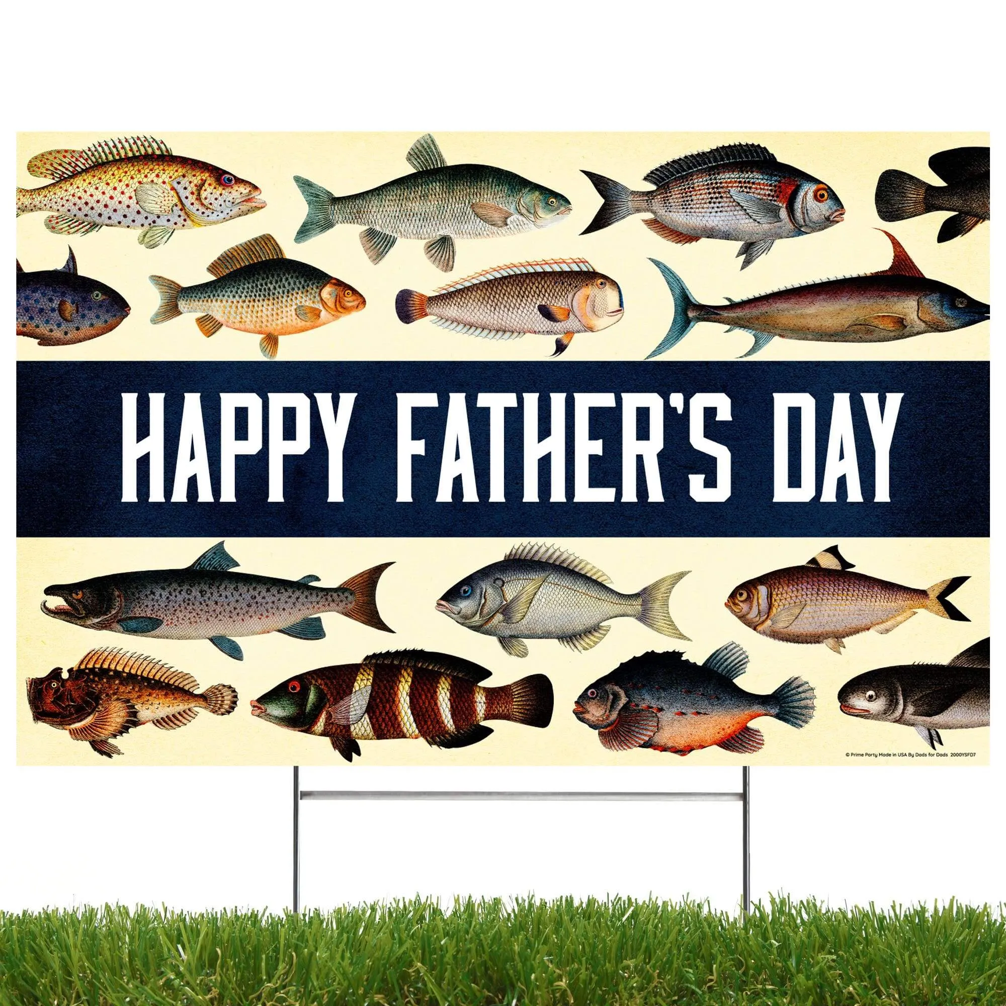 School Of Fish Father's Day Yard Sign