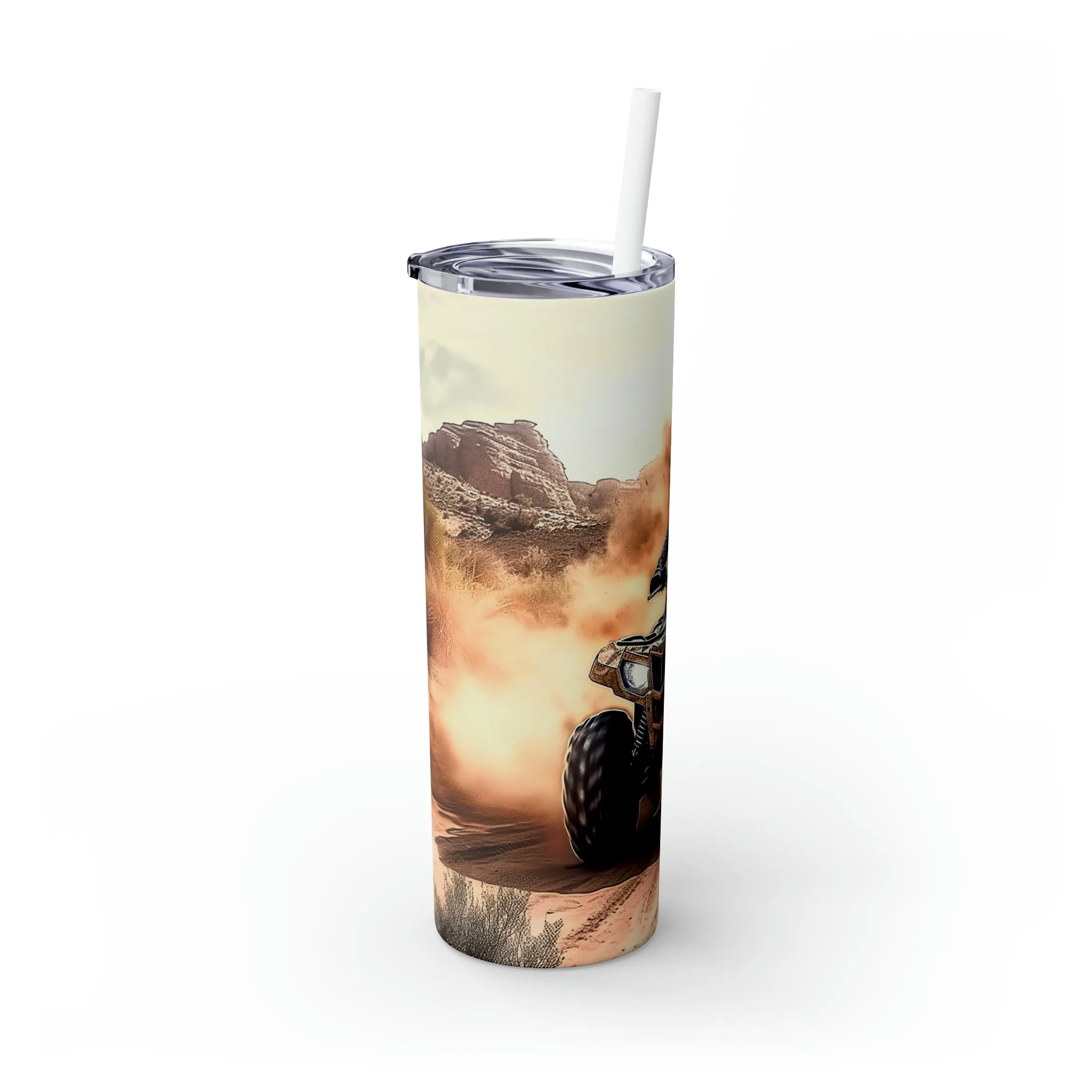 Skinny Tumbler with Straw, 20oz, Atv, awd-350