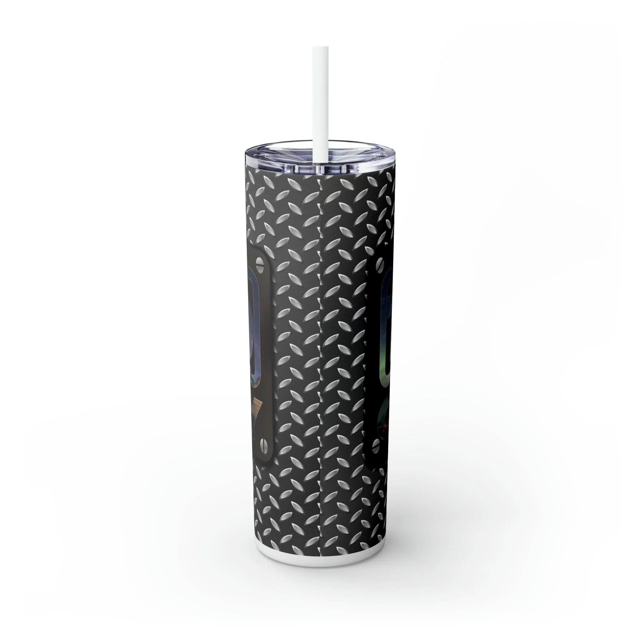 Skinny Tumbler with Straw, 20oz, Best Dad in the Galaxy, awd-1373