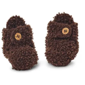 Smallstuff Brown Booties Bouclé Merino Wool