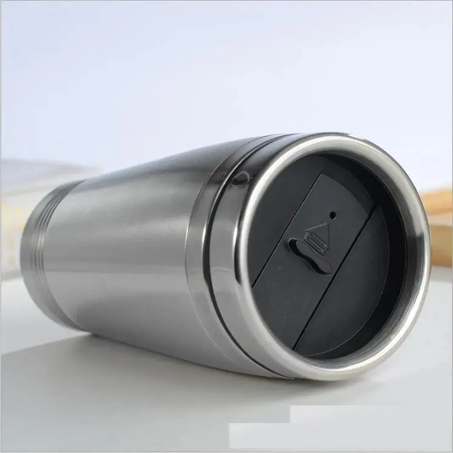 Stainless Steel Coffee Mug (1 Pc / With lid & Handle)