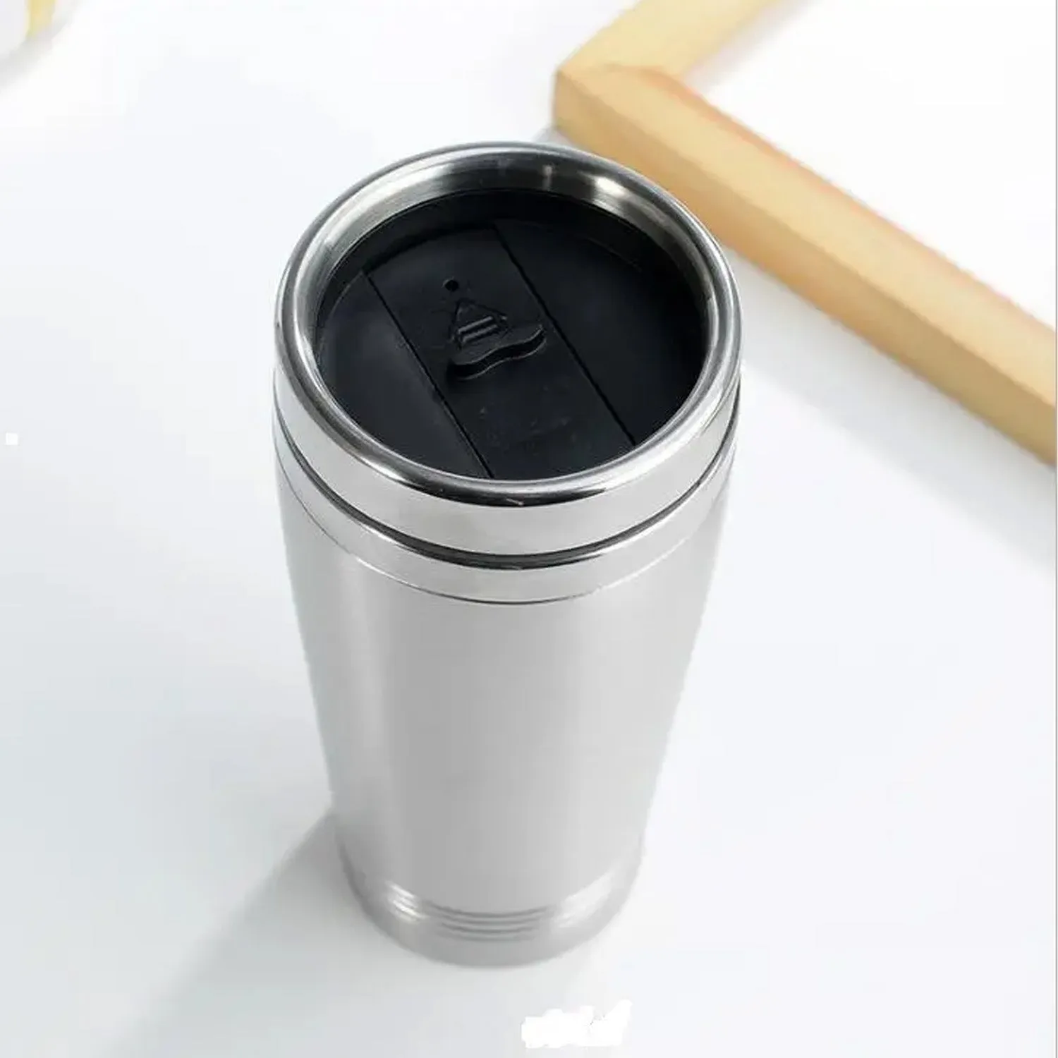 Stainless Steel Coffee Mug (1 Pc / With lid & Handle)