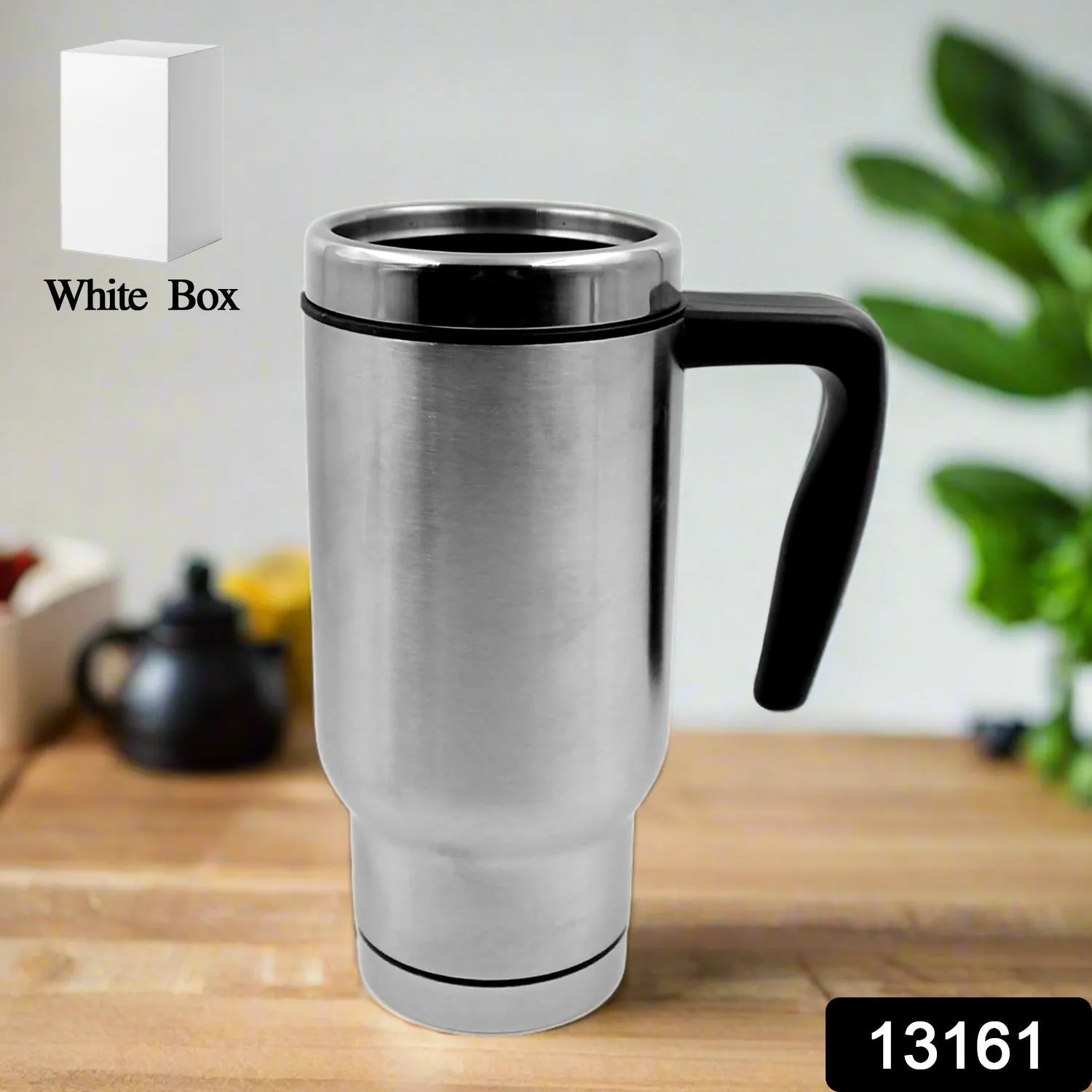 Stainless Steel Coffee Mug (1 Pc / With lid & Handle)