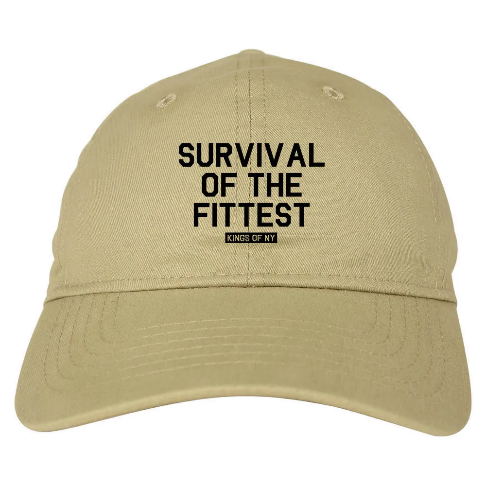 Survival Of The Fittest Mens Dad Hat Baseball Cap