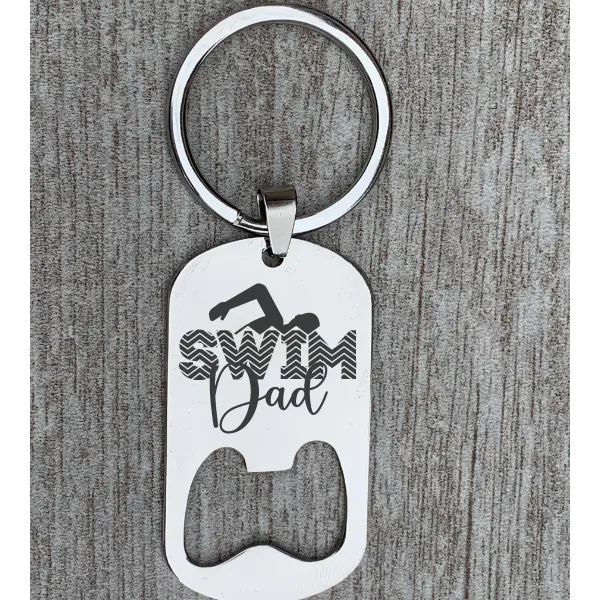 Swim Dad Keychain