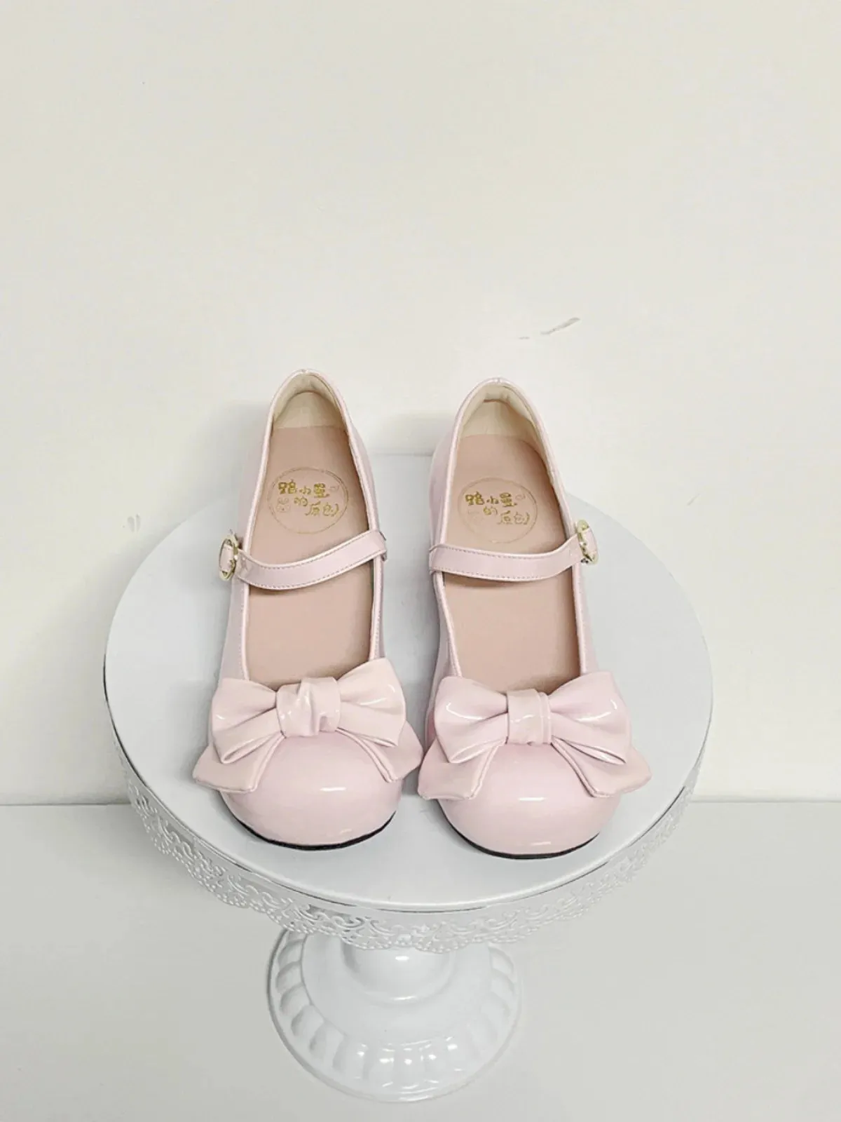 TAVIMART  -  Sweet Bow In Single Shoes For Girls With Thick Heels Round Heads Cute Jk Student Versatile Lolita Girls' Tea Party Single Shoes