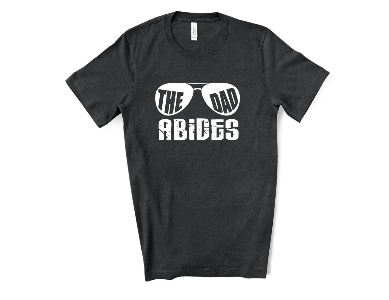 The Dad Abides T-Shirt - Black Heather