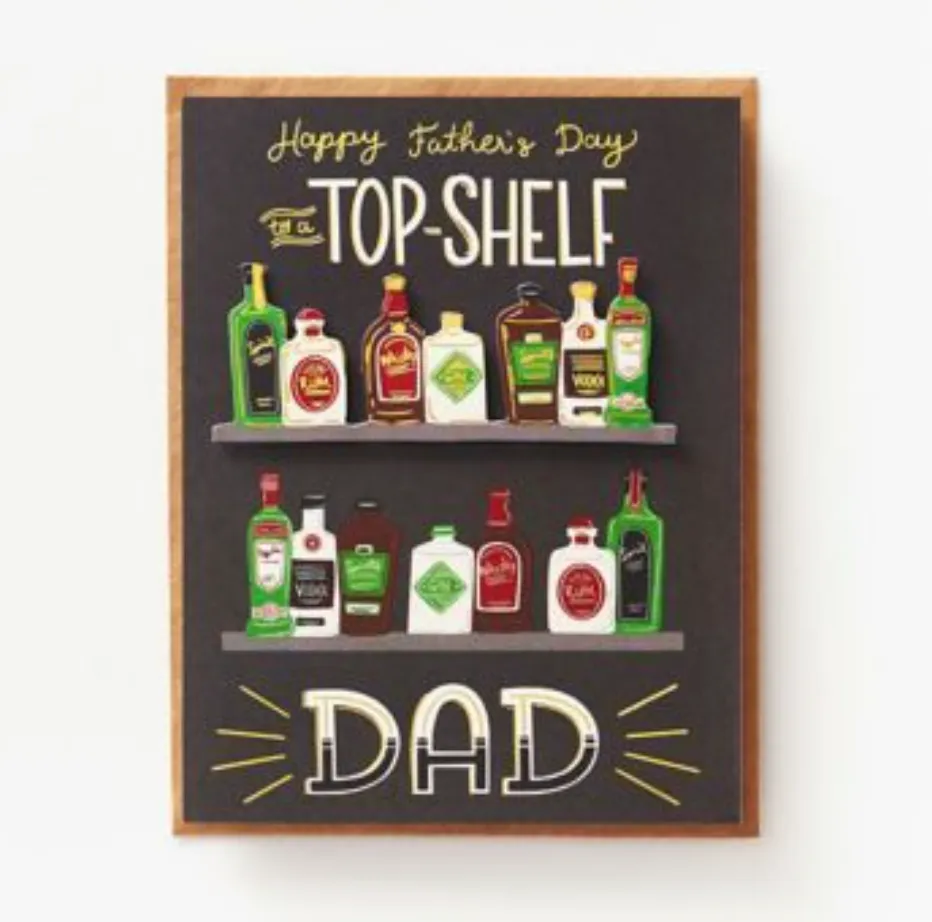 'Top-Shelf Dad' Father's Day Card