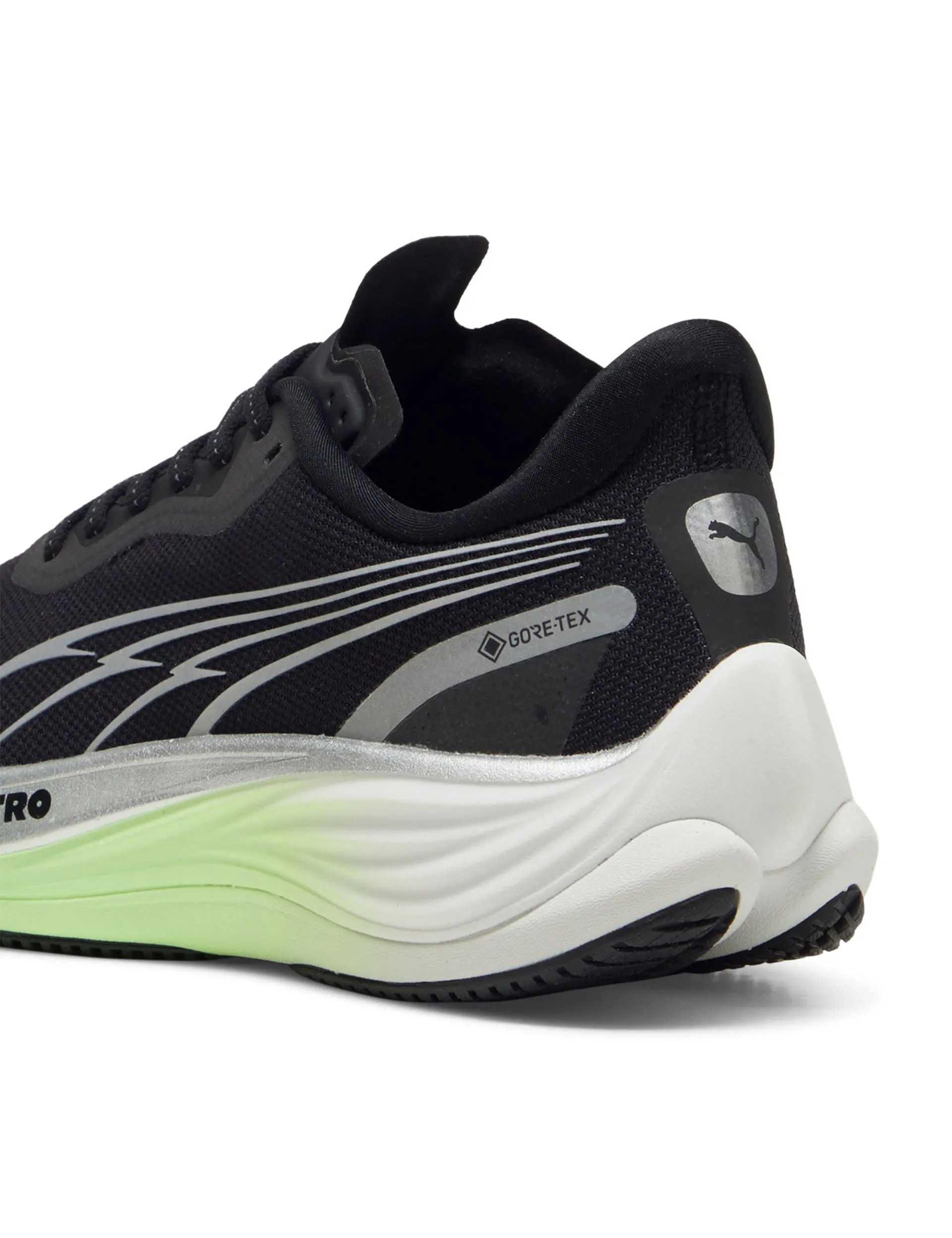 Velocity NITRO 3 GTX Running Shoes - Black/Silver/Fizzy Apple