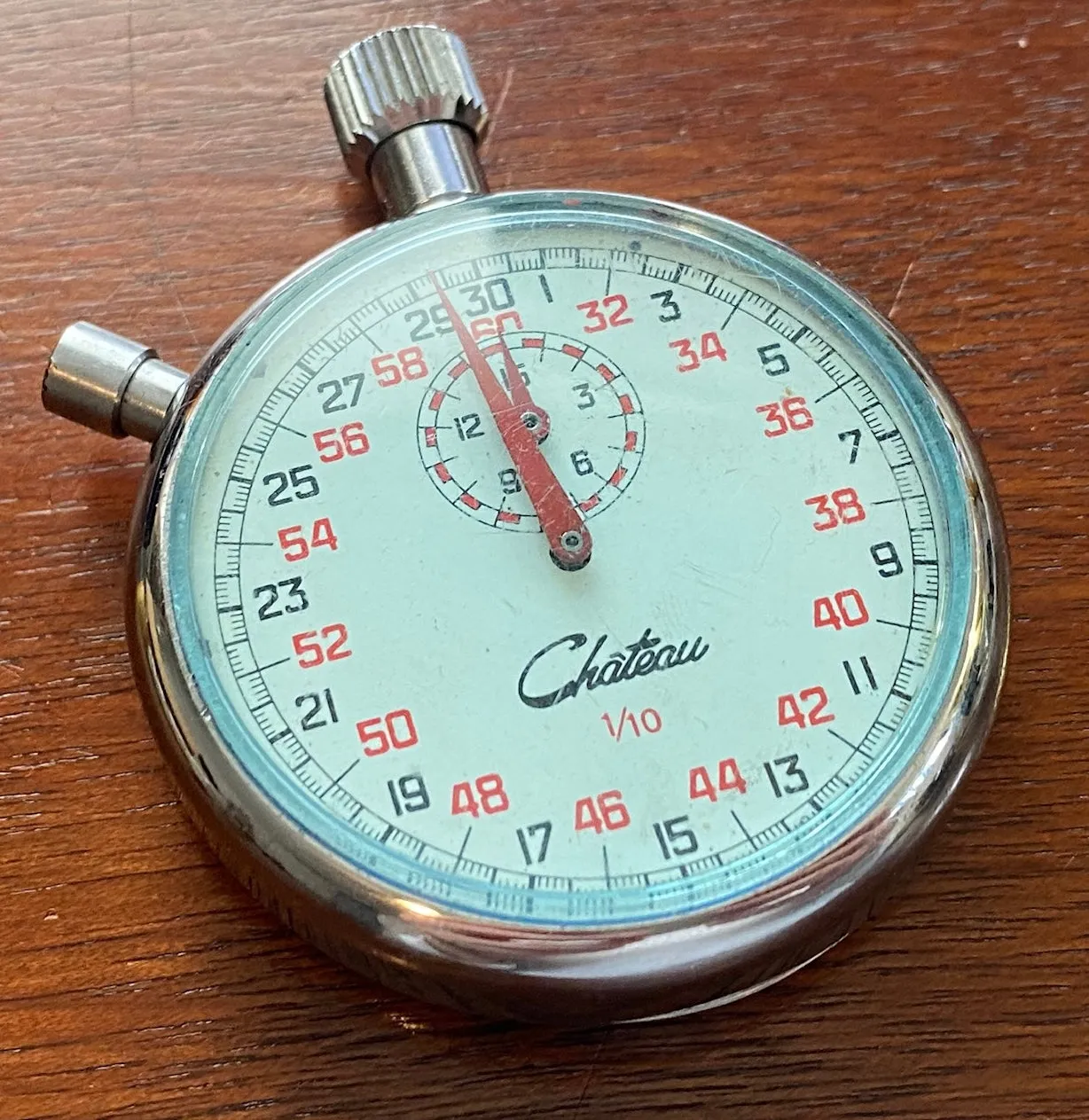 Vintage Chateau Stopwatch 1/10 Swiss WORKS