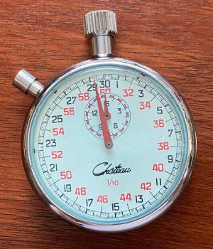 Vintage Chateau Stopwatch 1/10 Swiss WORKS