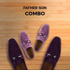 Welkar & Rachal Father Son Purple Combination Shoes