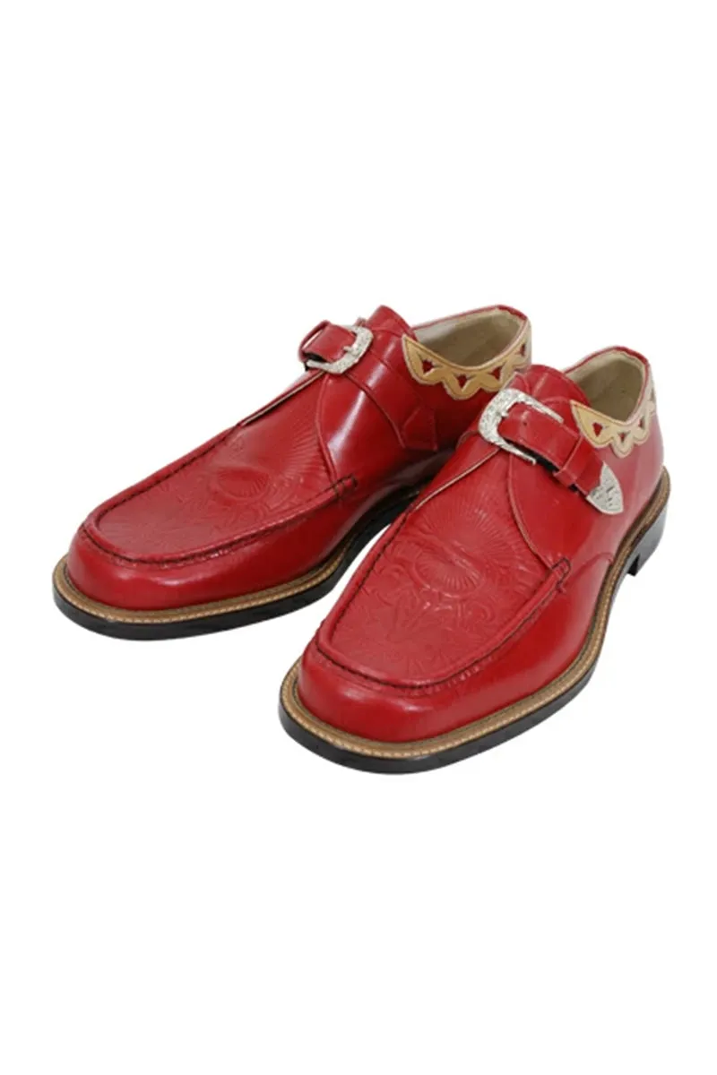 Western Moccs Monk Strap Shoes