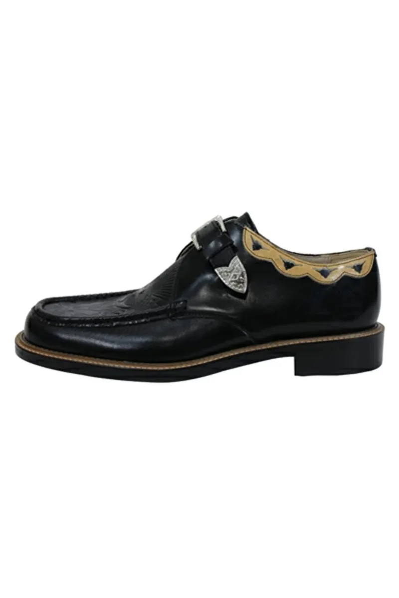 Western Moccs Monk Strap Shoes