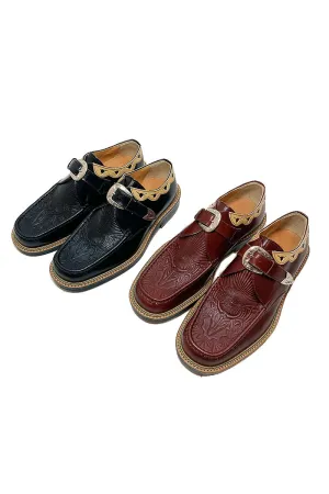 Western Moccs Monk Strap Shoes