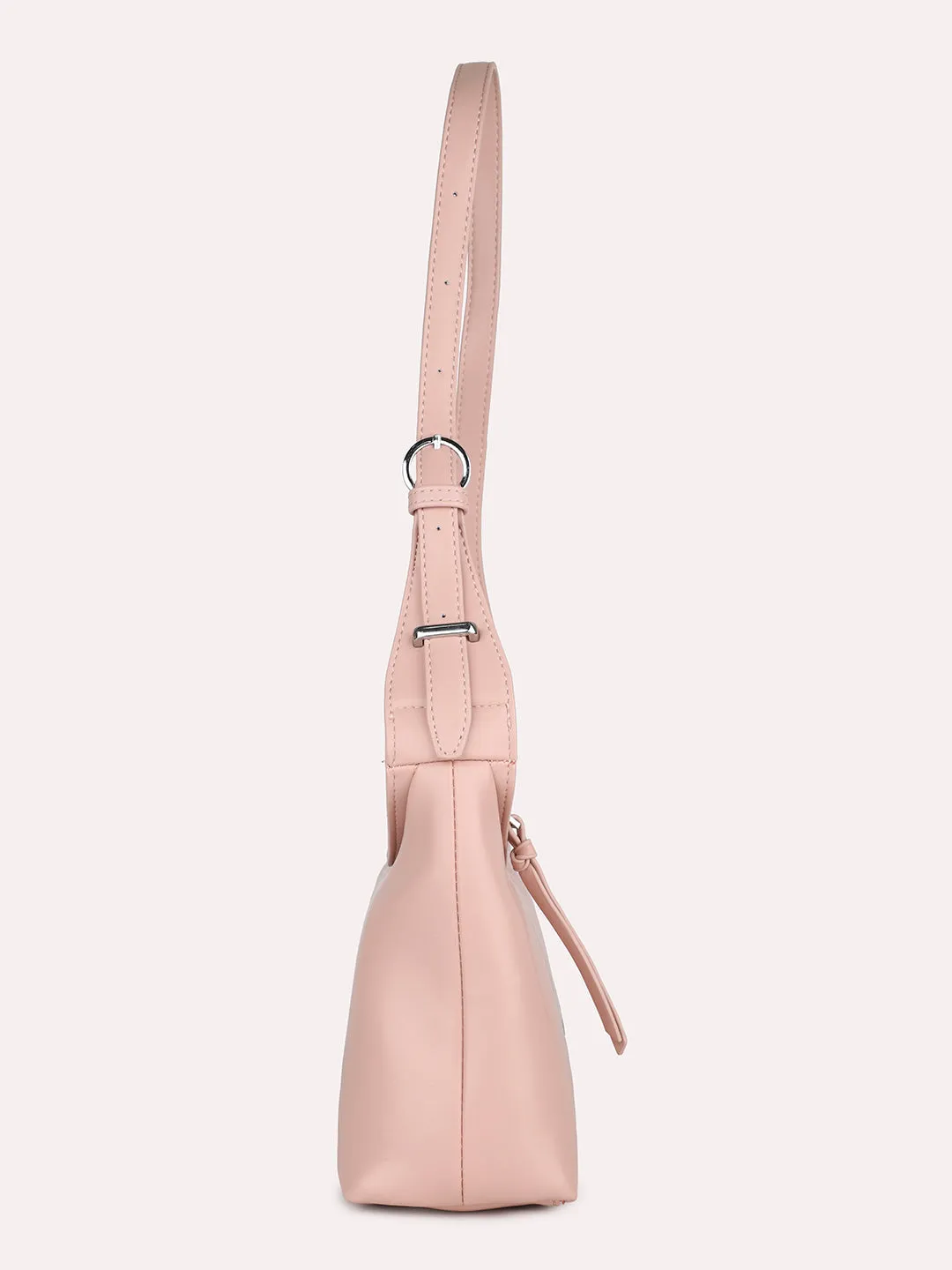 Women Pink Solid Shoulder Bag