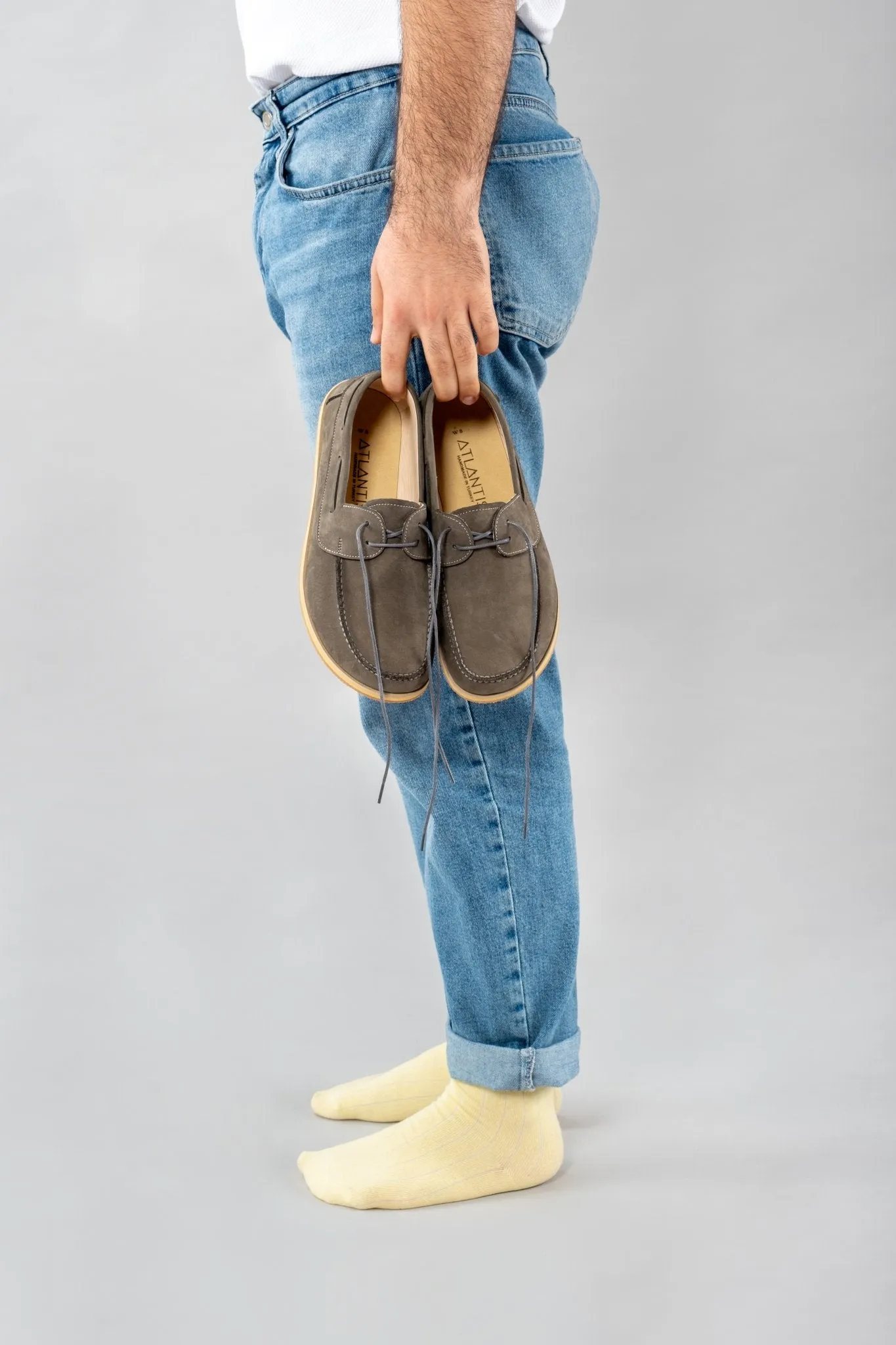 Women's Gray Boat Shoes