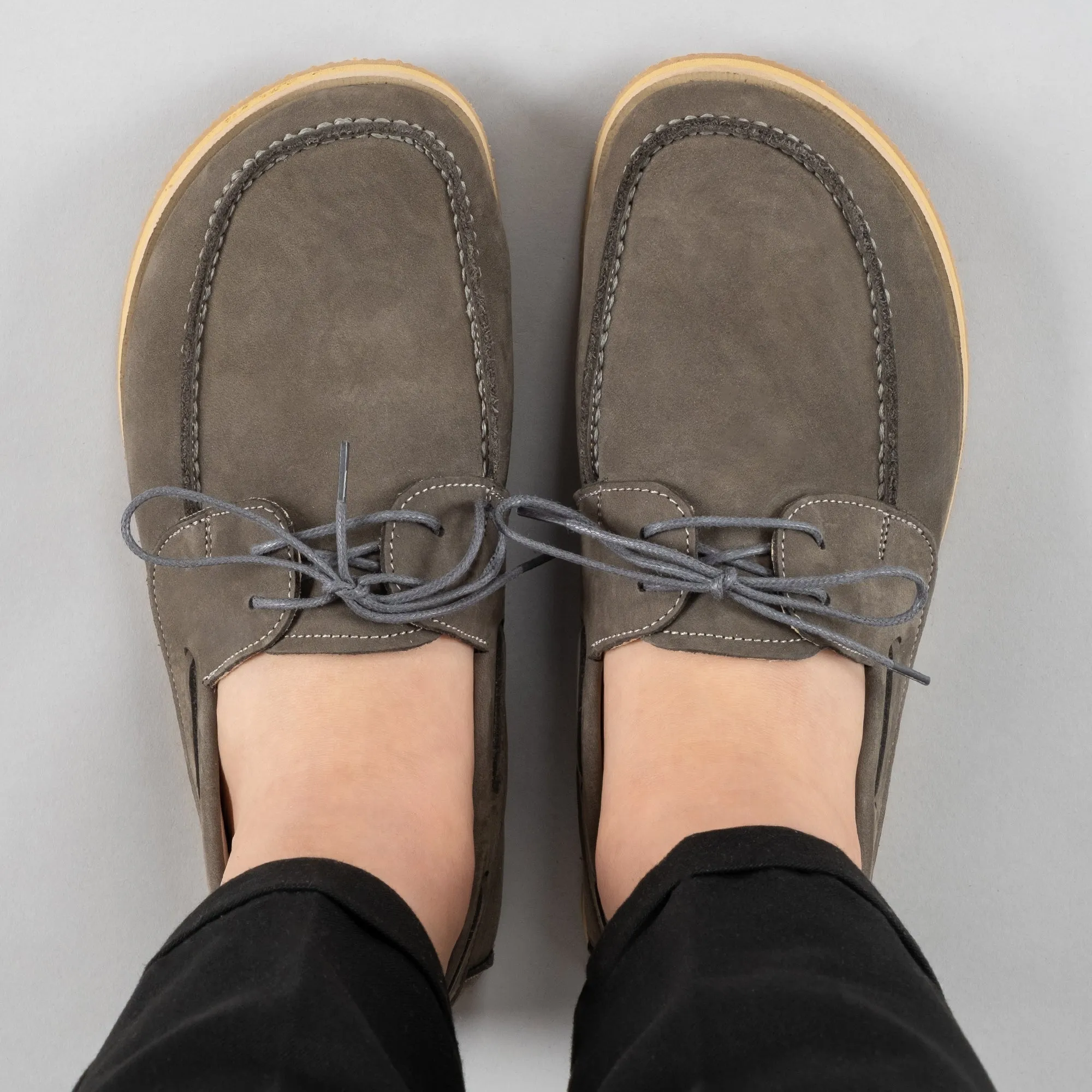 Women's Gray Boat Shoes