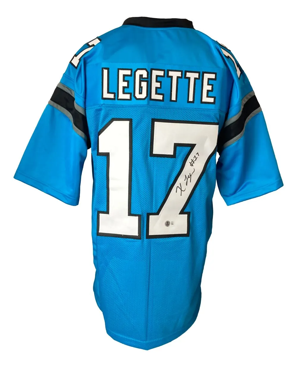 Xavier Legette Carolina Signed Blue Football Jersey BAS