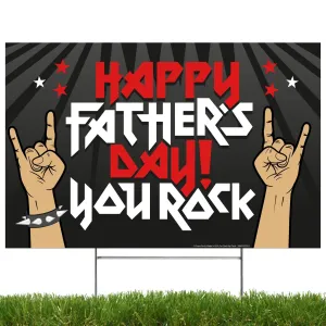 You Rock Father's Day Yard Sign